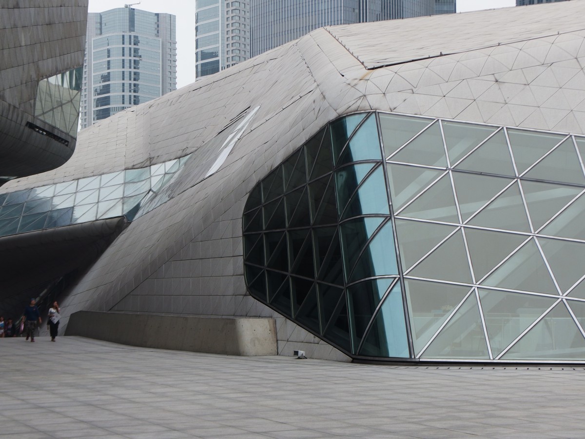Guangzhou Opera House designed by Zaha Hadid